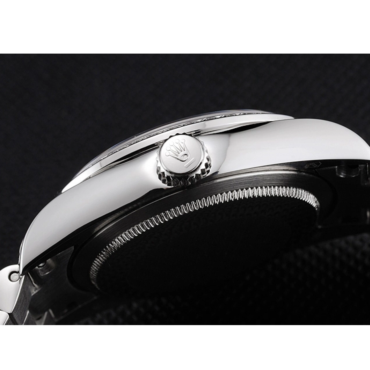 AAA replica watch Swiss Rolex Dial Stainless And Day Diamond And Steel Bezel Date Pave Bracelet 0721